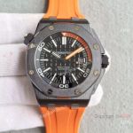Swiss Replica Audemars Piguet Drive Watch Orange Inner Bezel 42mm Black Case